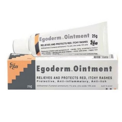 1 X Egoderm Ointment 25g Reduce Red Itchy Rashes Eczema Dermatitis Dry Skin Fast