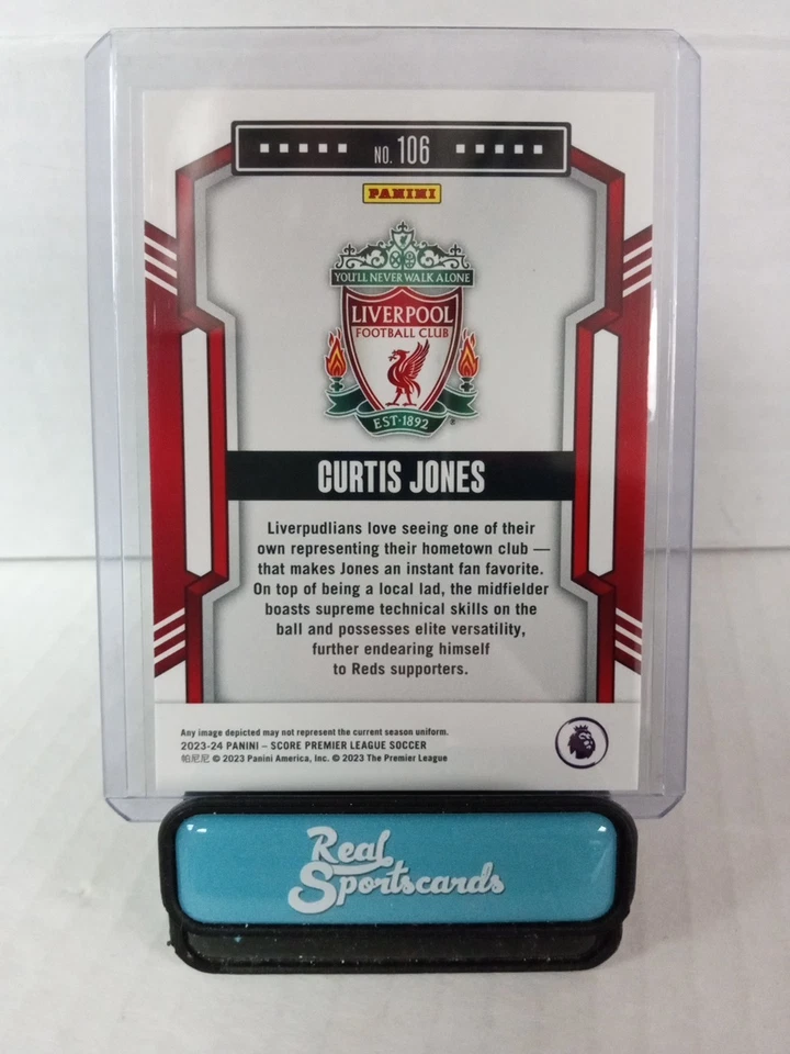 2023-24 Panini Score Premier League Curtis Jones Red Swirl /30 Liverpool #106 - Image 3 of 4