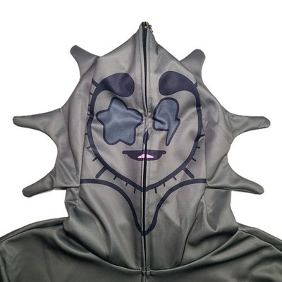 Glo Gang Harajuku Japanese Hoodie Zip Over Face Lazy Halloween