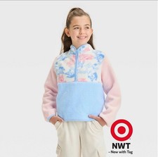 Girls' Bluey Faux Shearling Quarter-Zip Pullover Sweatshirt - XL