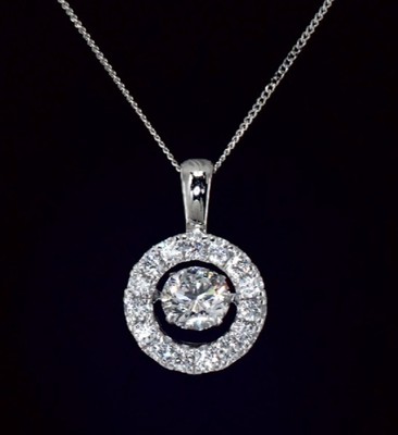 KAY Jewelers Unstoppable Love Necklace 1/2 ct tw 10K White Gold 19