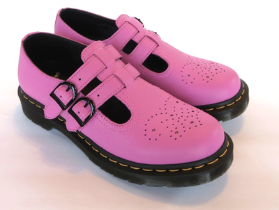 Dr. Martens メリージェーンシューズ ピンク Dr Martens Mary Jane Shoes (Size 8) Women's NEW Leather Pink