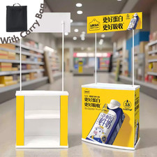 Pop Up Counter Exhibition Promotion Counter Portable Display Table w/Carry Bag