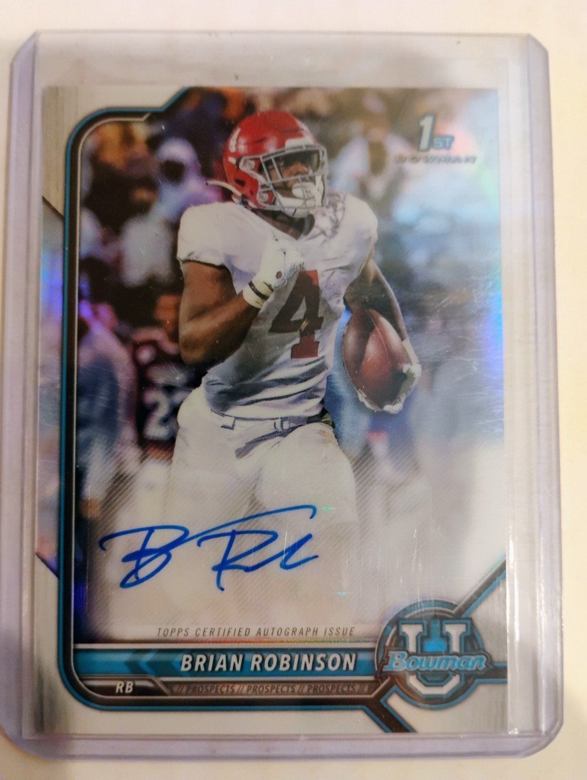 BRIAN ROBINSON 2021-22 BOWMAN UNIVERSITY CHROME ROOKIE AUTO CARD #BCPA-BRO