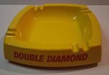 Vintage Double Diamond Praesidium Melamine Yellow Ashtray
