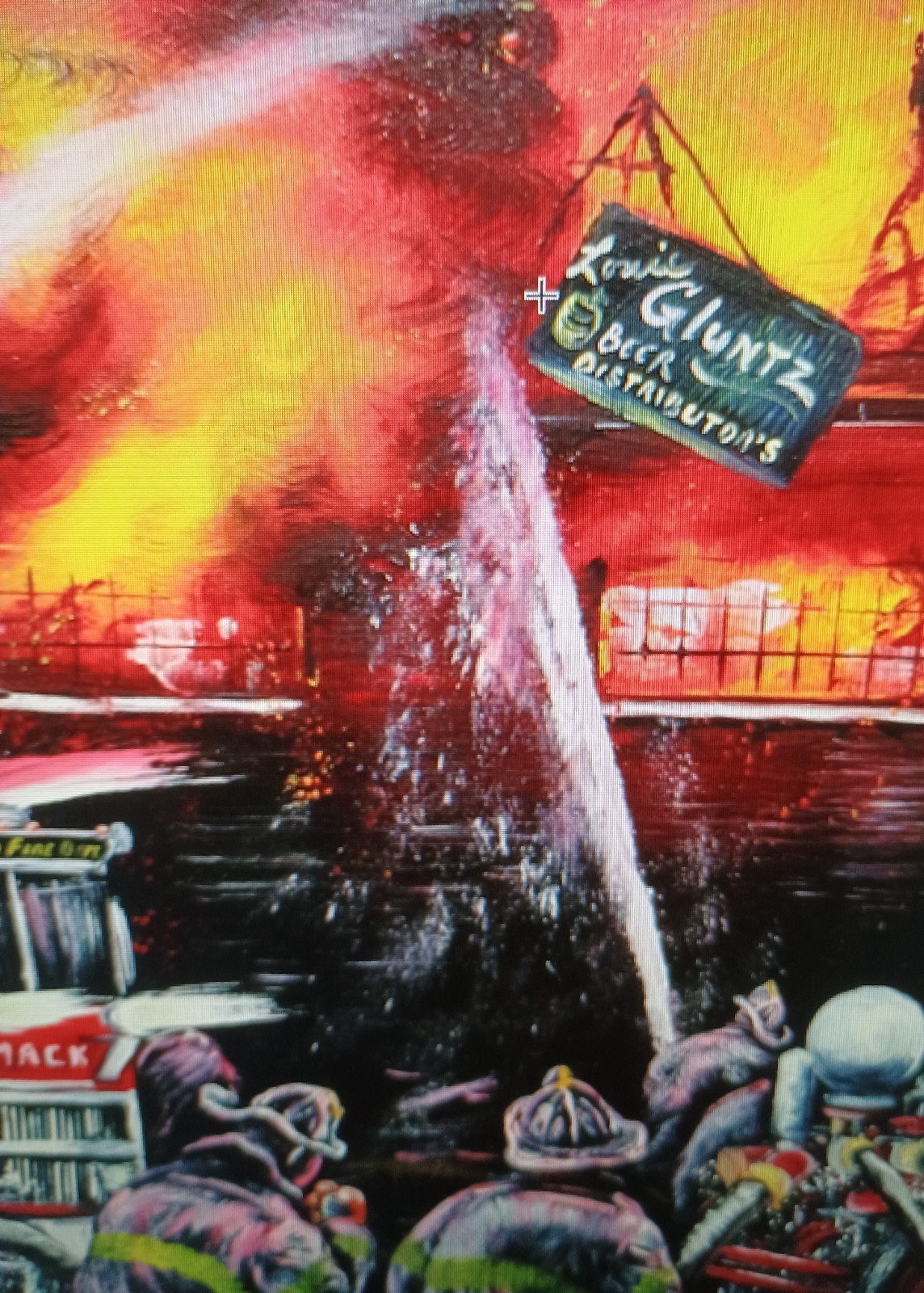 Chicago fire department Lee Kowalski print,engines 108,4,large 24 x 36 poster