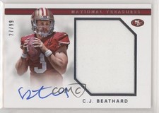 2017 Panini National Treasures 27/99 CJ Beathard #RMS-CJ Auto 0si4