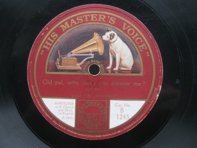 WALTER JEFFERIES / ERIC COURTLAND 78 OLD PAL WHY DON'T YOU ANSWER ME/BIG SILVER.