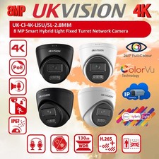 UKVISION 4K 8MP CCTV IP NIGHT VISION COLORVU 2-WAY AUDIO OUTDOOR NETWORK CAMERA