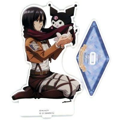 Mikasa Ackerman x Kuromi Acryl Ständer M AoT x Sanrio Figuren Japan C730
