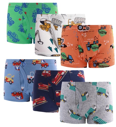 Boboking kleine Jungen Boxershorts Dinosaurier LKW Hai Kleinkind Unterwäsche