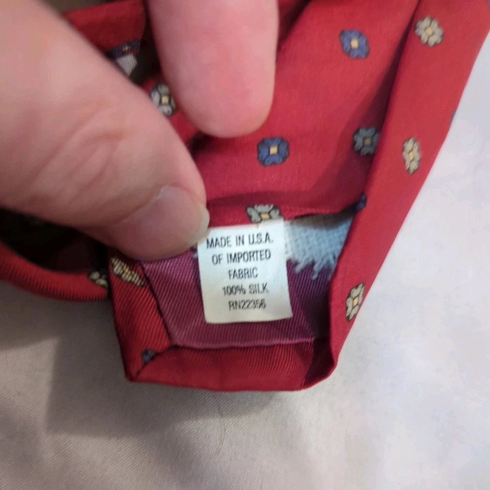 Corbata clásica John Weitz firma para hombre diseñador 100 % seda EE. UU. RN 22356 56" Foto 4 de 4