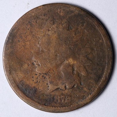1872 Indian Head Cent Penny GOOD E167 OINM