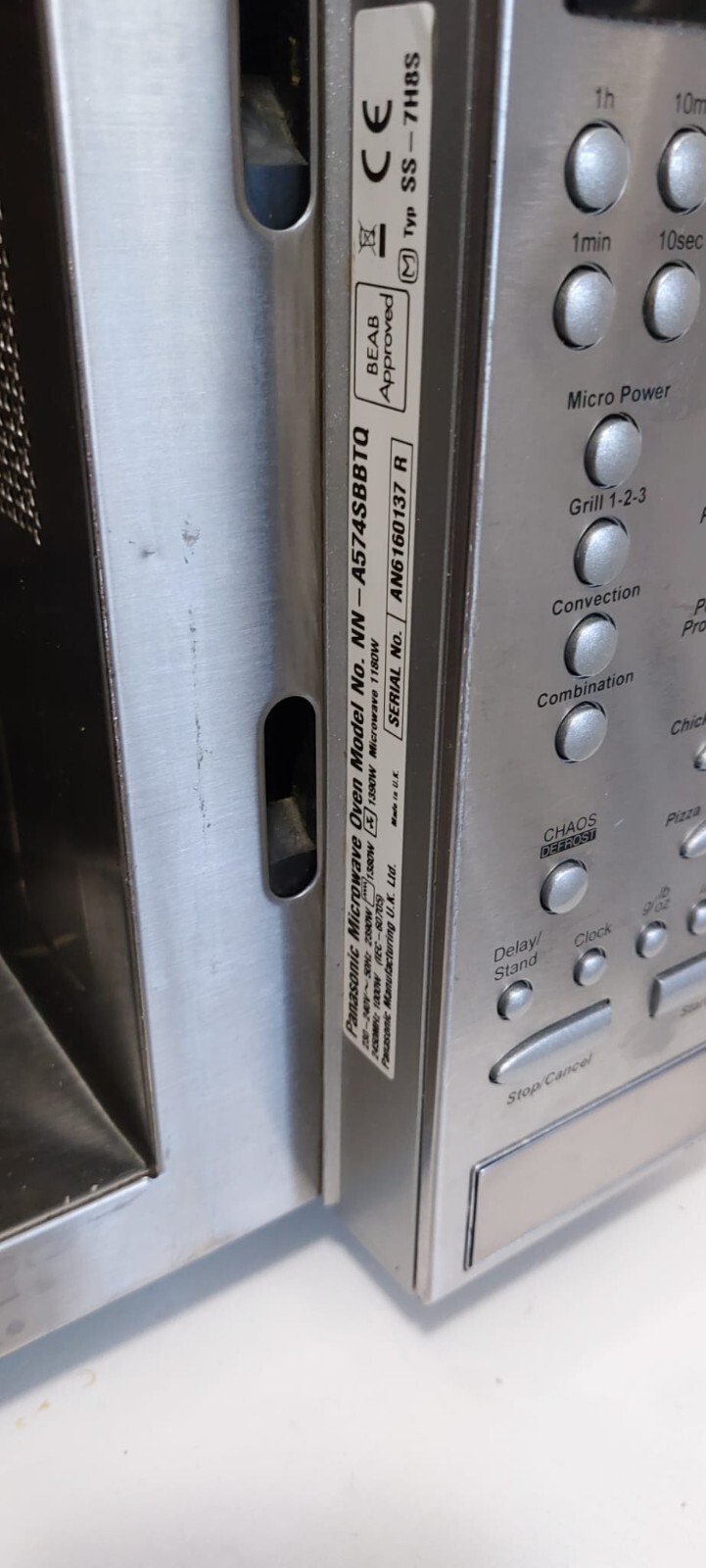 panasonic slimline combi inverter 1000w microwave oven eBay