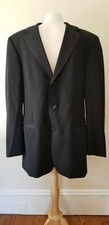 Hugo Boss Baker/Jazz 3 Button Tuxedo Dinner Jacket Black 100 Virgin Wool 40L