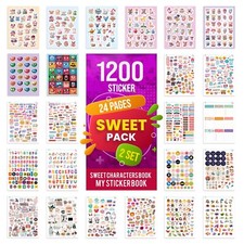colortouch 1200 Stück Sticker Set Fotoalbum,...