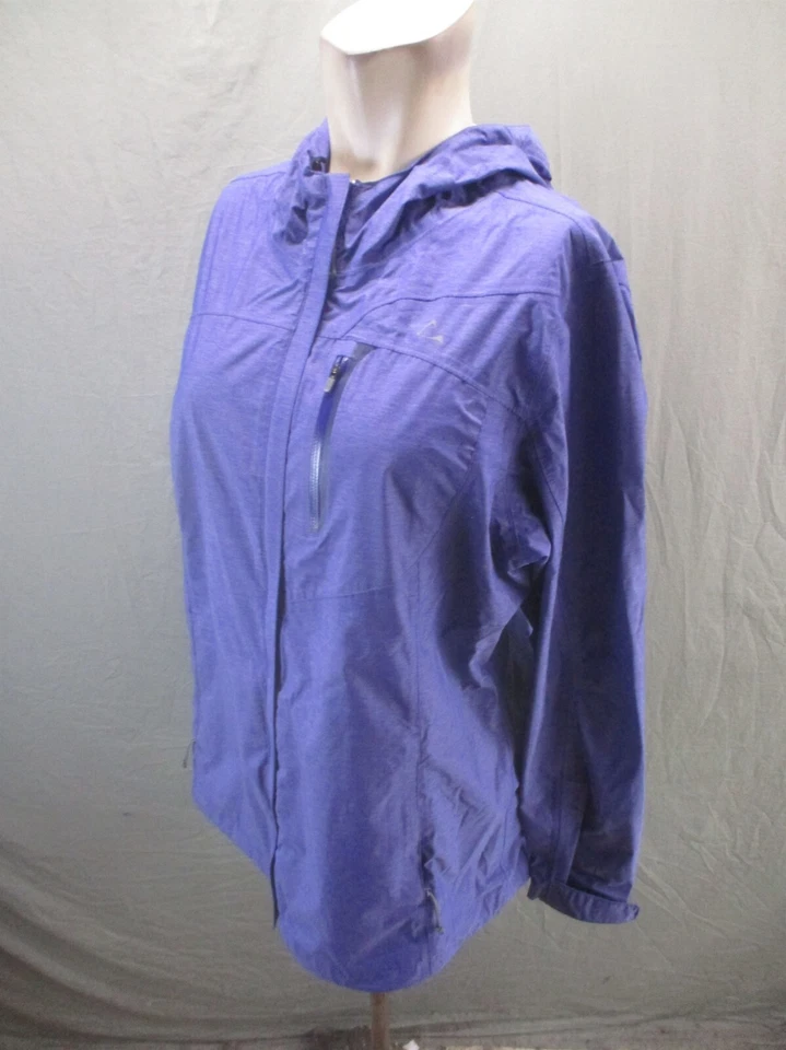 Chaqueta de lluvia PARADOX talla L para mujer púrpura 100 % nailon cremallera completa cuello alto 374 Foto 3 de 4