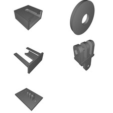 Camera Mount for Raspberry Pi STUVA Compatible with IKEA Cupboard Dual Rotation