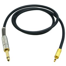 DIY Extension Unbalanced Leads L-2T2S 3.5mm plug mono TS to 6.35mm plug Audio