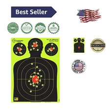 Bright Fluorescent Yellow Impact Targets - Ideal for Indoor and Outdoor Shooting