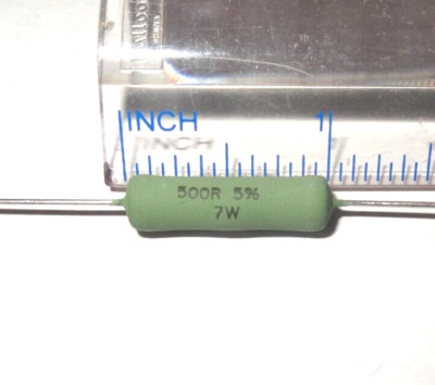 1 pc, 500 ohms, 7W, 5% tol power resistor by Vishay, AC07000005000JAC00