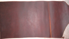 10"x16" DARK BROWN OIL TANNED UTILITY LEATHER COWHIDE avg 1.4mm thick 42