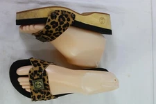 Flogger Melanie Calf Hair Leopard Print Size 6.5