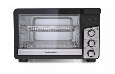 Hamilton Beach Easy View XL Toaster Oven with Sure-Crisp  Air Fry, 1750W, 6 Slic