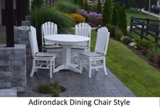 A&L Furniture Co. Amish-Made Poly 5pc Dining ...