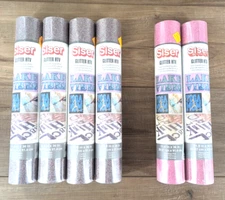 Siser lot of 6 Confetti/Flamingo Pink Glitter HTV heat transfer vinyl rolls NEW