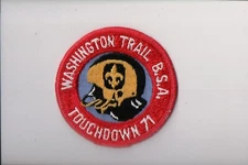 1971 Washington Trail Touchdown patch