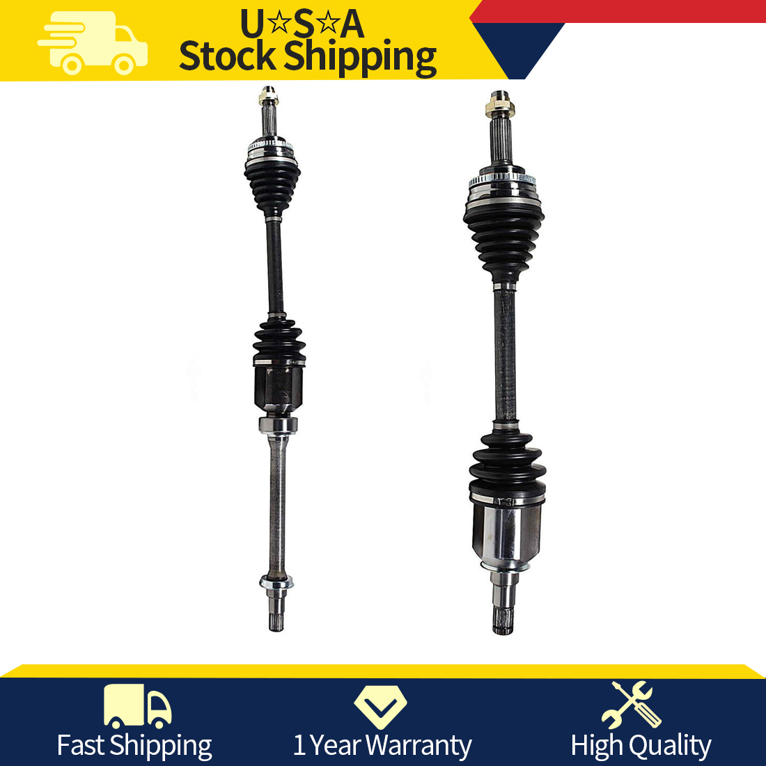 Pair Front CV Joint Axle Drive Shaft Fits Toyota Celica GT 1.8L AT