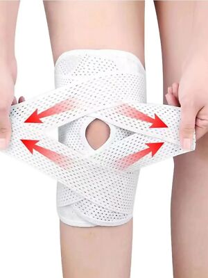 Sports Knieorthese Unisex Gelenke Kompression Sleeve Brace Knie Support Strap DE