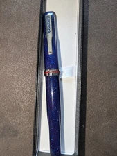 Conklin Empire Stardust Blue Fountain Pen M Nib CK75382