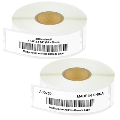 10x 20x 50x Address Labels 28mmx89mm Compatible for Dymo 30252 LabelWriter 4XL