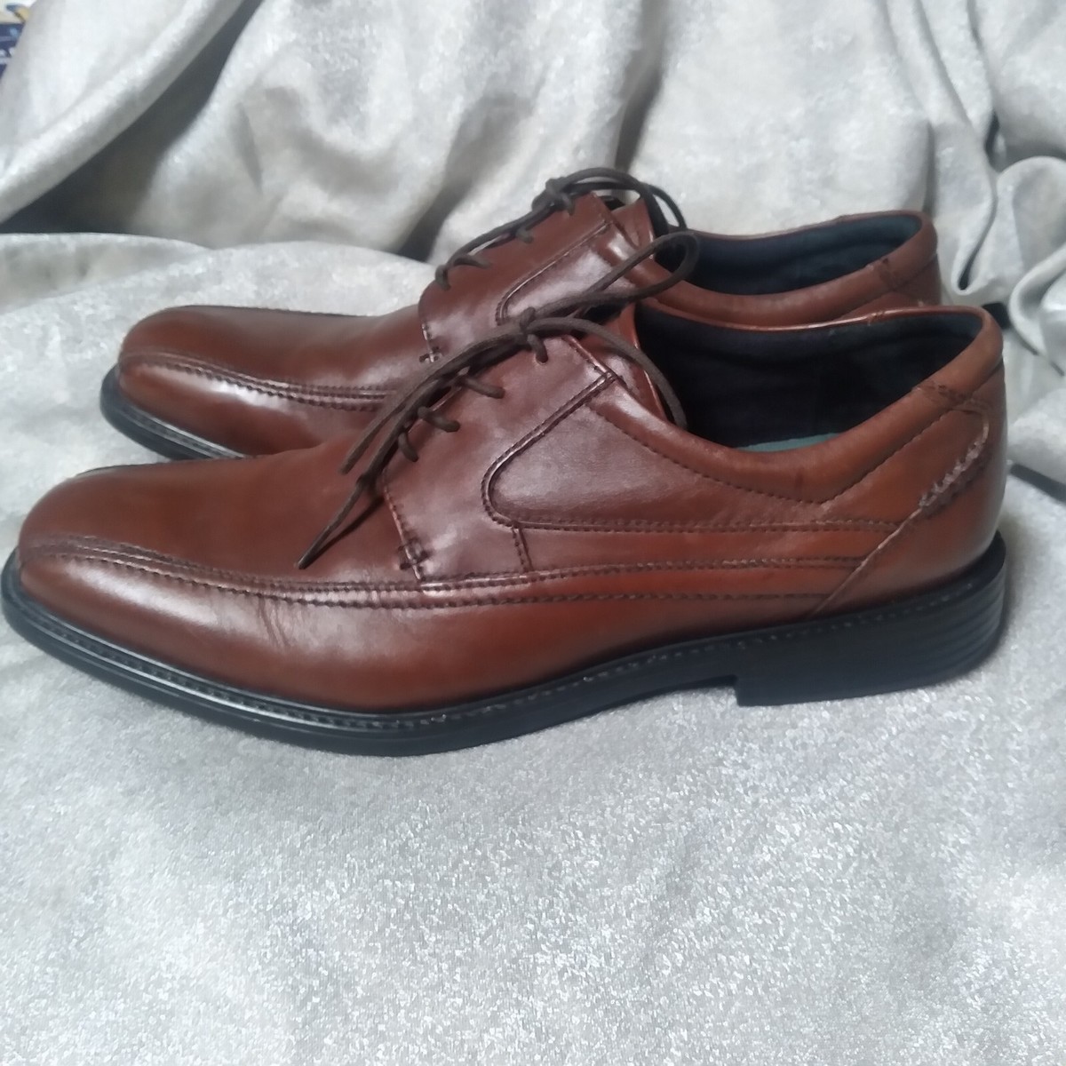 Clarks Paulson Plain Derby Shoes Men\'s Size 11.5 Brown Leather Dress Casual Clarks Of England Men main image 3