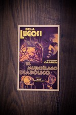 THE DEVIL BAT BELA LUGOSI Spanish Herald Original Movie Poster 1940