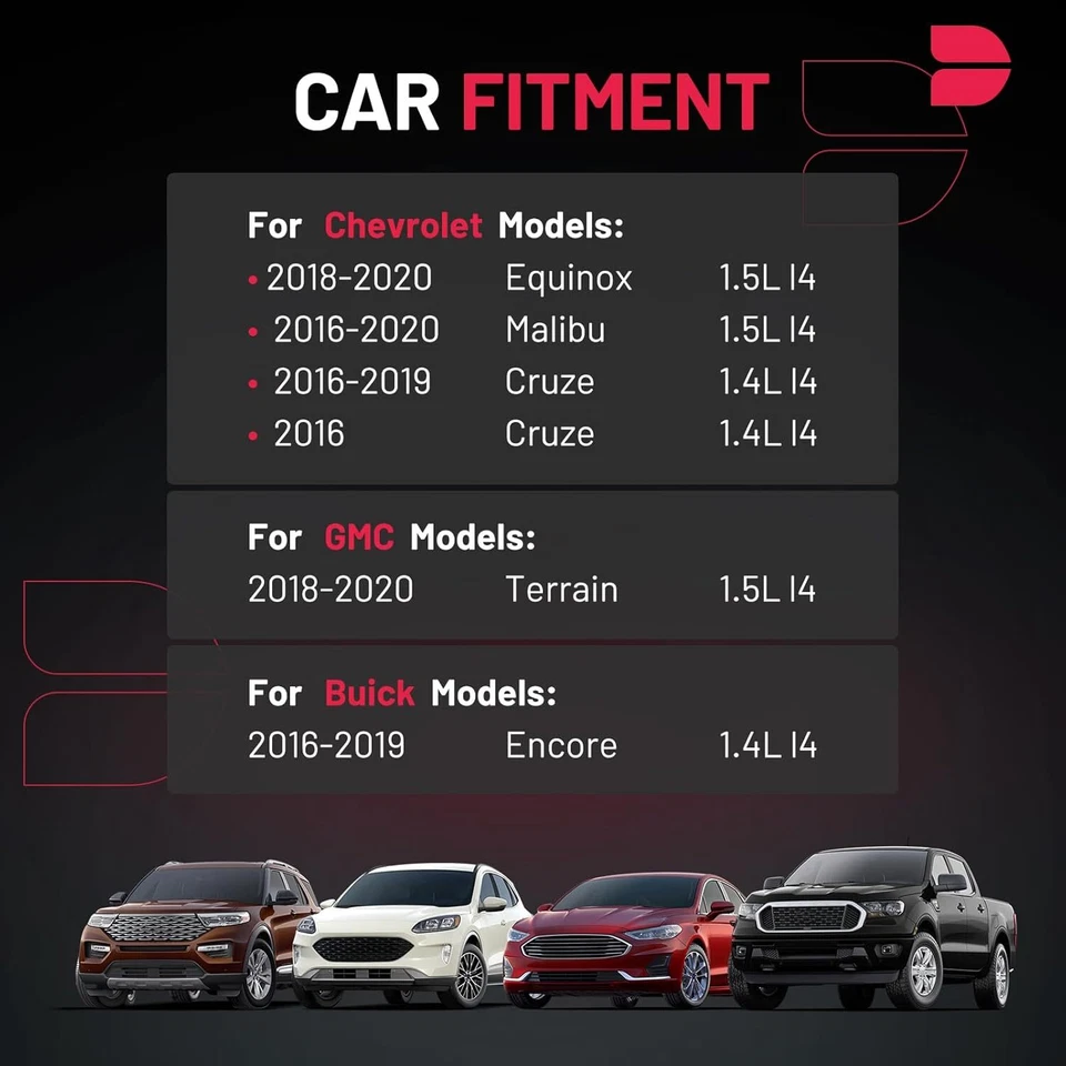 4 Ignition Coils & Iridium Spark Plugs Kit For Chevrolet Malibu 2016-2022 1.5L - Image 3 of 4