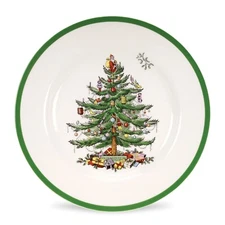 Genuine England Spode Christmas Tree Dinner Plate 10.5"  S3324R