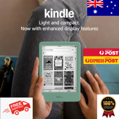 New Kindle (2024), Compact & Lightweight, Glare-Free, Adjustable Light, Long Bat