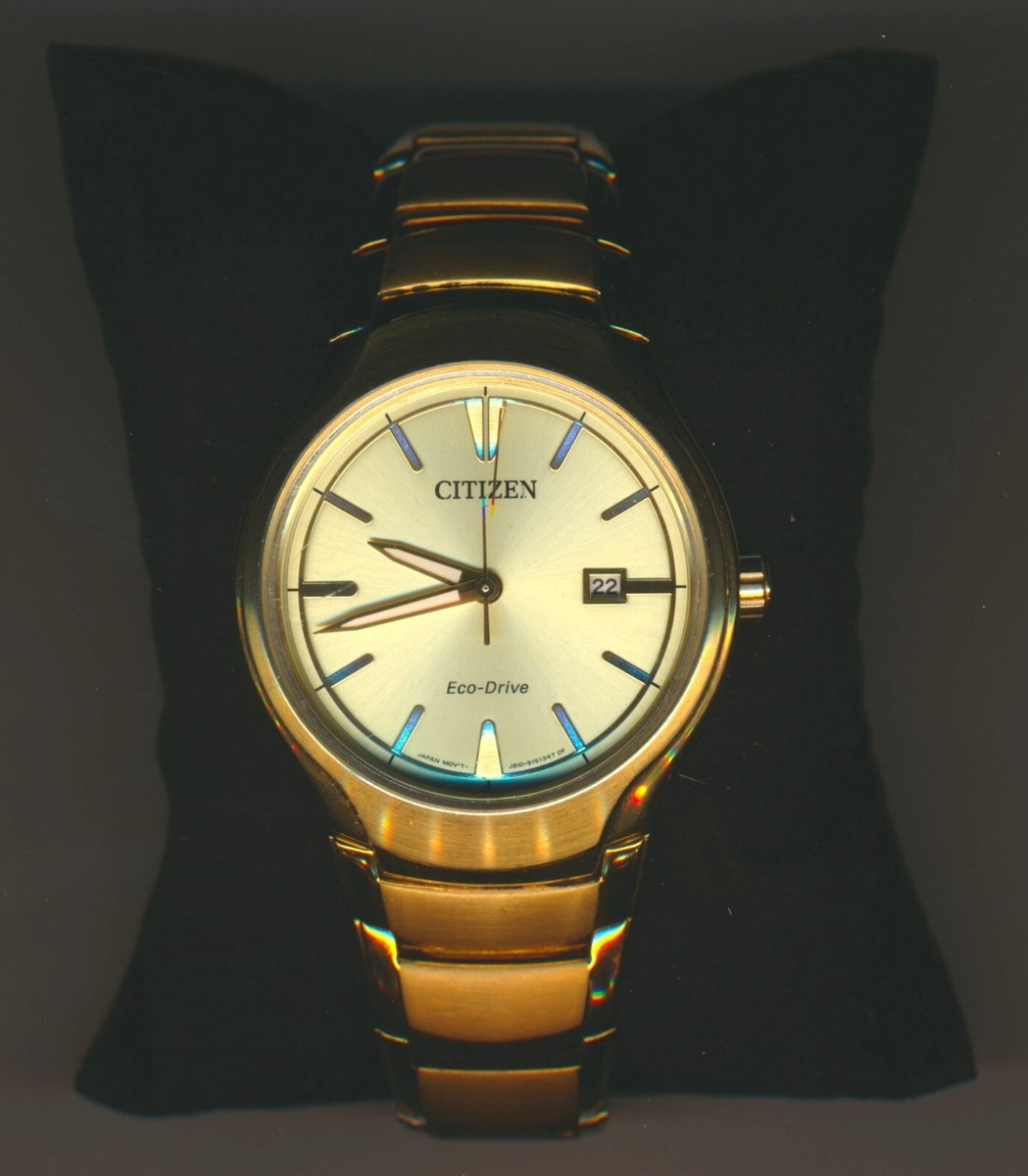 A) CITIZEN Eco-Drive gold 42mm watch upto 7