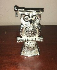 Cast Steel Vintage Torino Owl Earring Jewelry Holder Stand