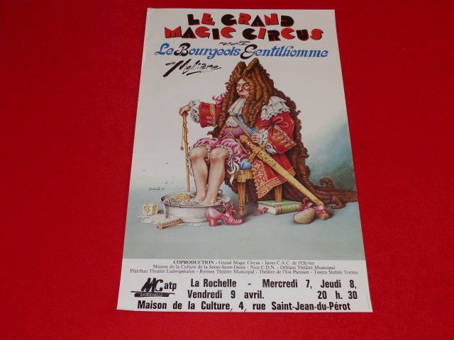 Coll.J. LE BOURHIS Affiches Spectacle/ Solé Magic Circus La Rochelle 81 Molière