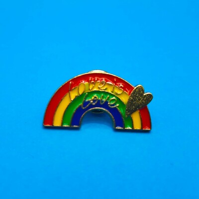 Rainbow Love is Love Enamel Pin PN1070 | eBay