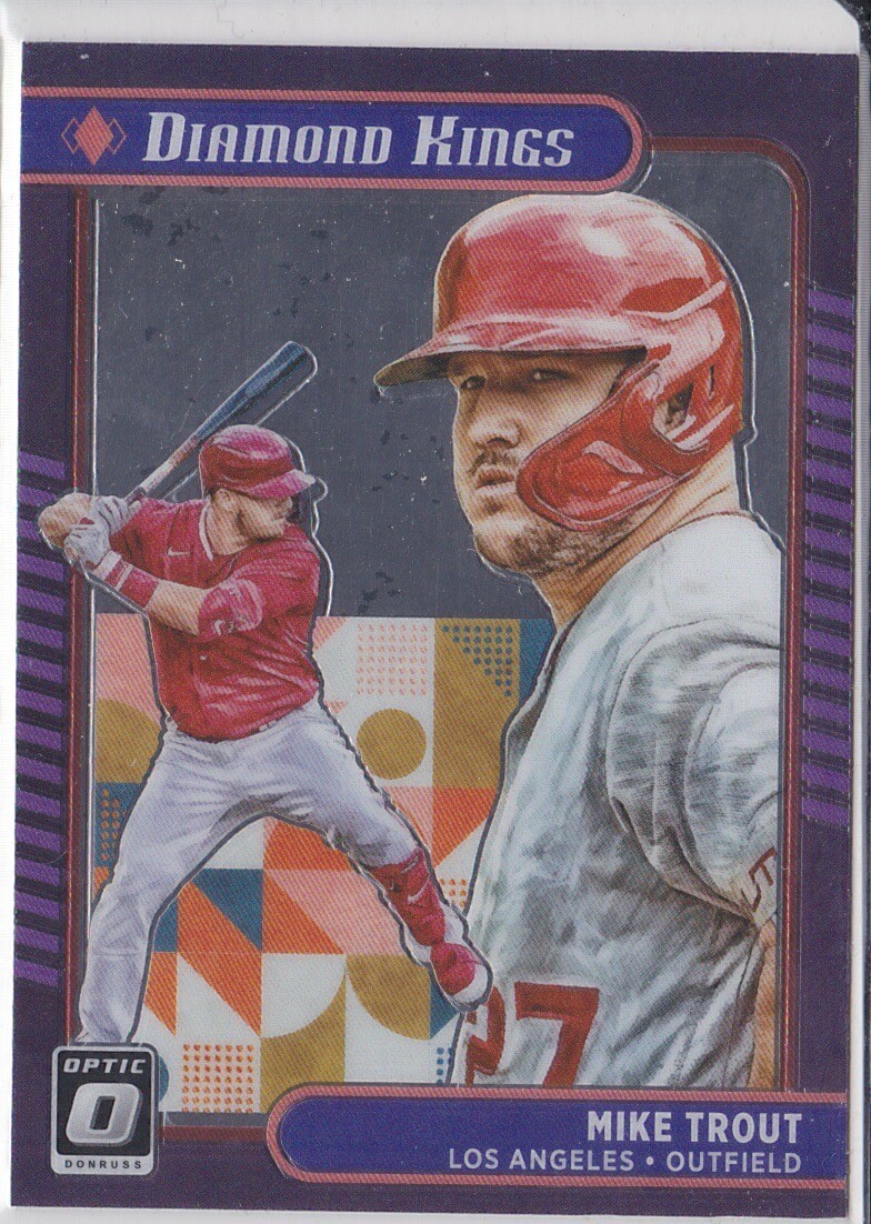 2021 Panini Donruss Diamond Kings Holo Purple 14 Mike Trout for sale