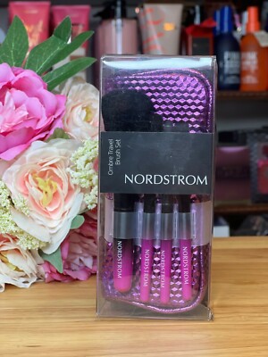 Nordstrom Ombré Travel Brush Set, Powder Brush, Eyeshadow Brush, Eyeliner Brush