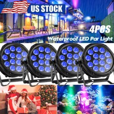 1-4Pack Waterproof 210W RGBW 14 LED Par Light DMX Outdoor DJ Stage Wash Lighting