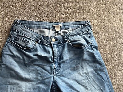 H&M Women's Size 6 Blue Skinny Medium Wash Cotton Blend Stretch