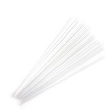 Dense White Opalescent Stringer Sample S-0113-BE Bullseye Glass Fusing Supplies