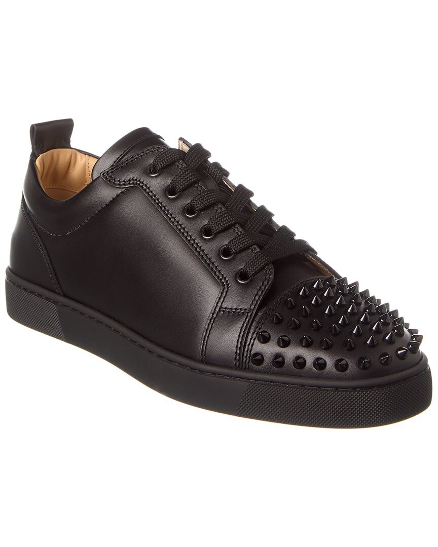 Мужские кожаные кроссовки с шипами Christian Louboutin Louis Junior 132890₽